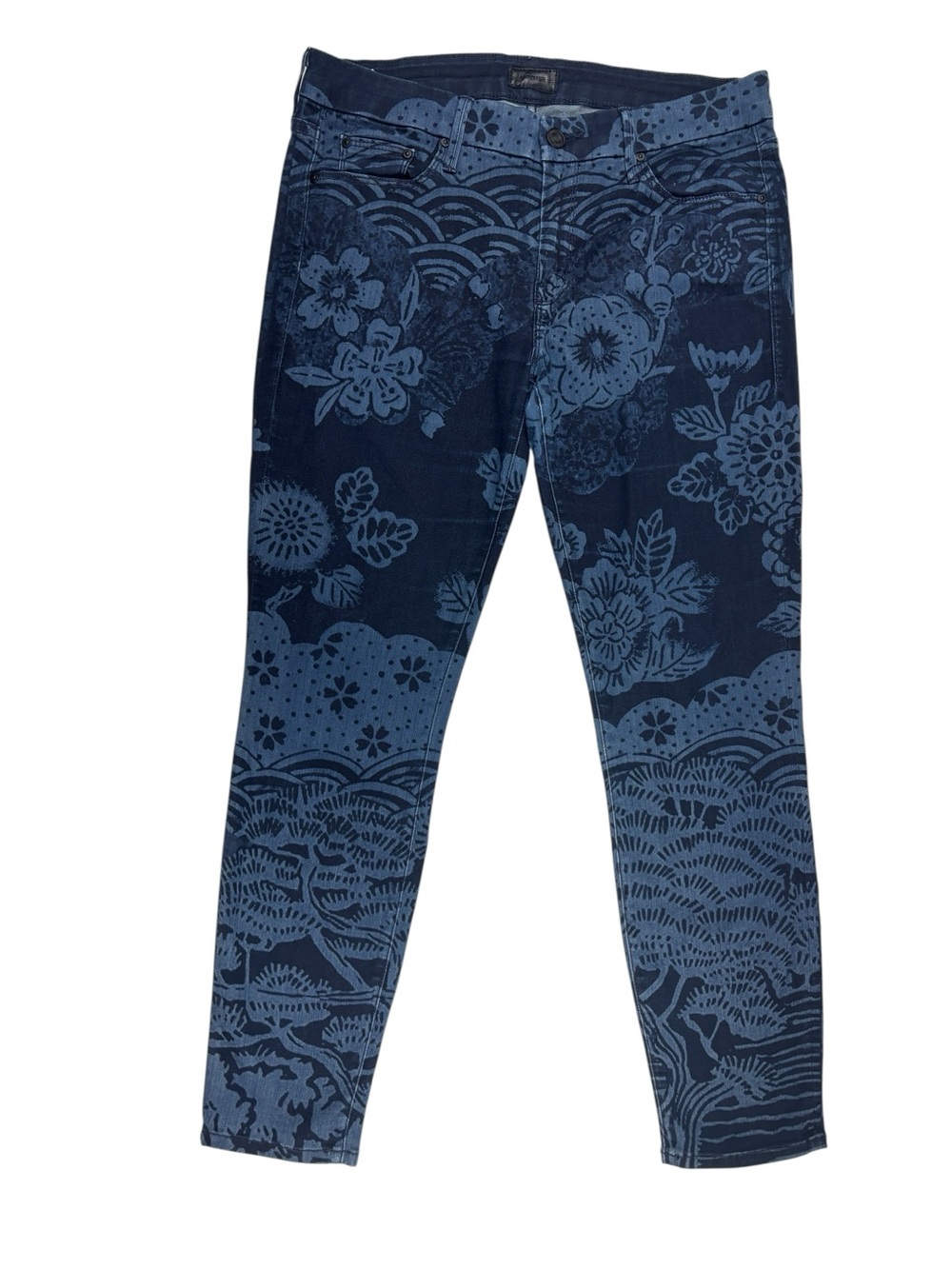 Mother The Looker Crop Moon of Tokyo Denim Jeans Size 30